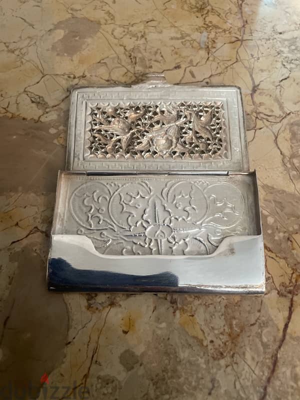 Silver Card holder 1