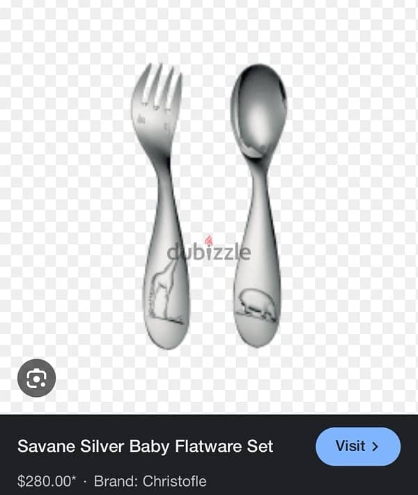 Christofle spoon and fork 0