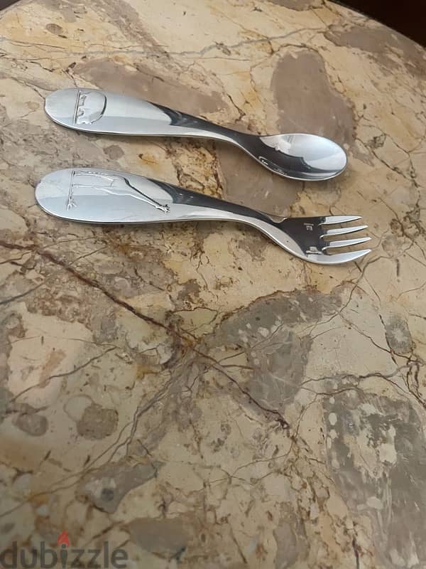 Christofle spoon and fork 1