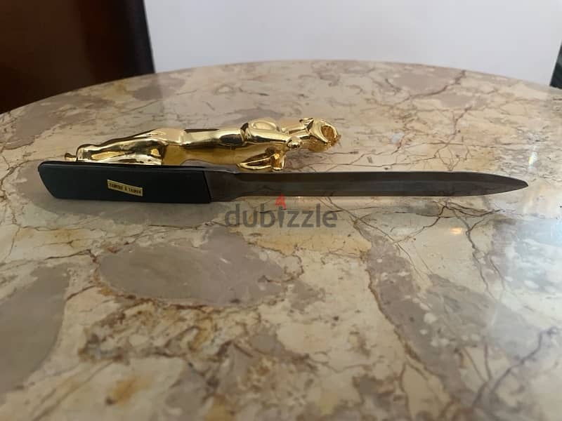 Gold plated letter opener 2