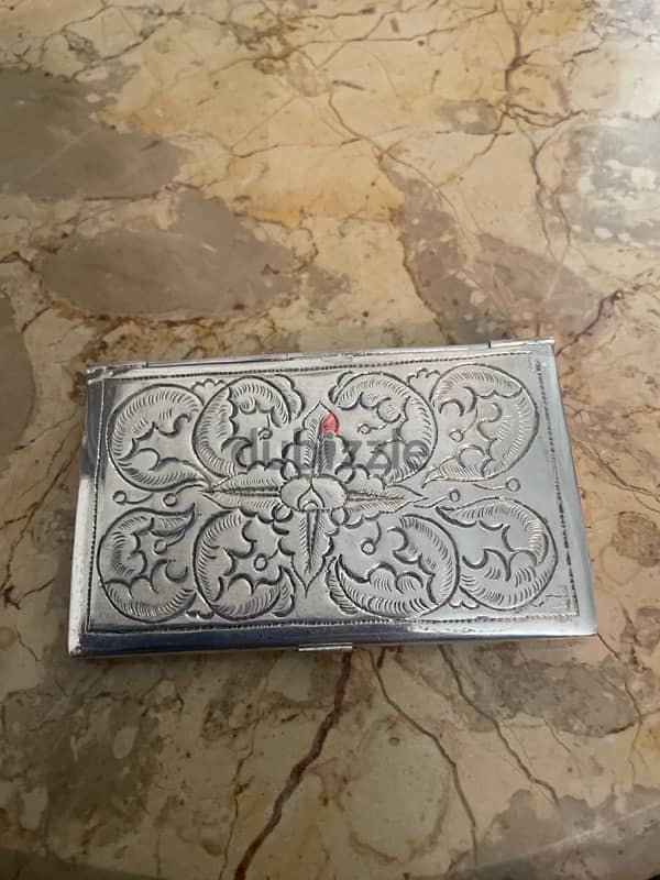 Silver Card holder 2