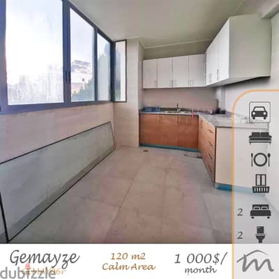 Gemmayze | 120m² Apart | 2 Bedrooms | Balcony | Parking | Calm Area