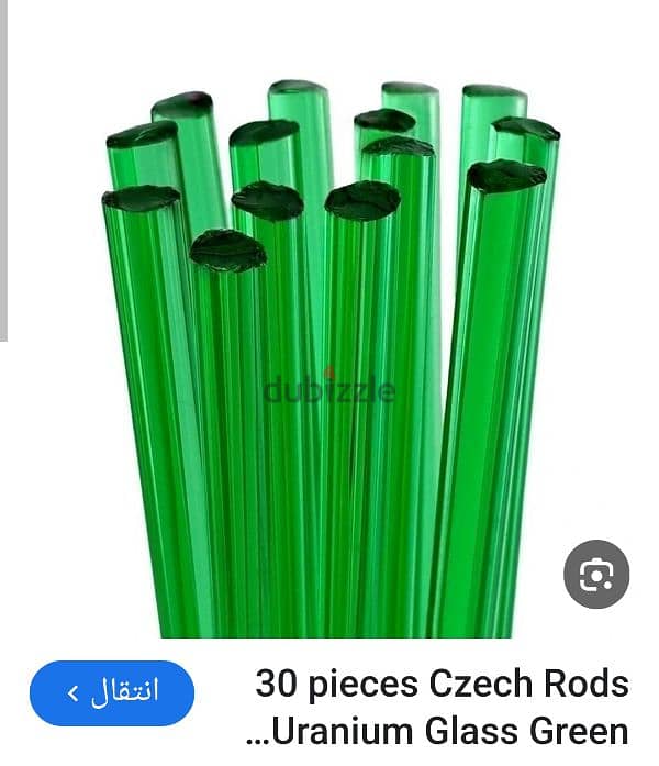 czech green glass 2