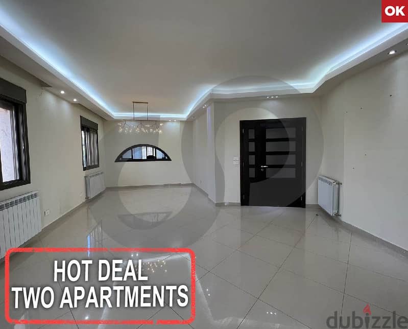 Two apartments, aley, Bhamdoun - Btater/بحمدون - بتاترREF#OK116406 0