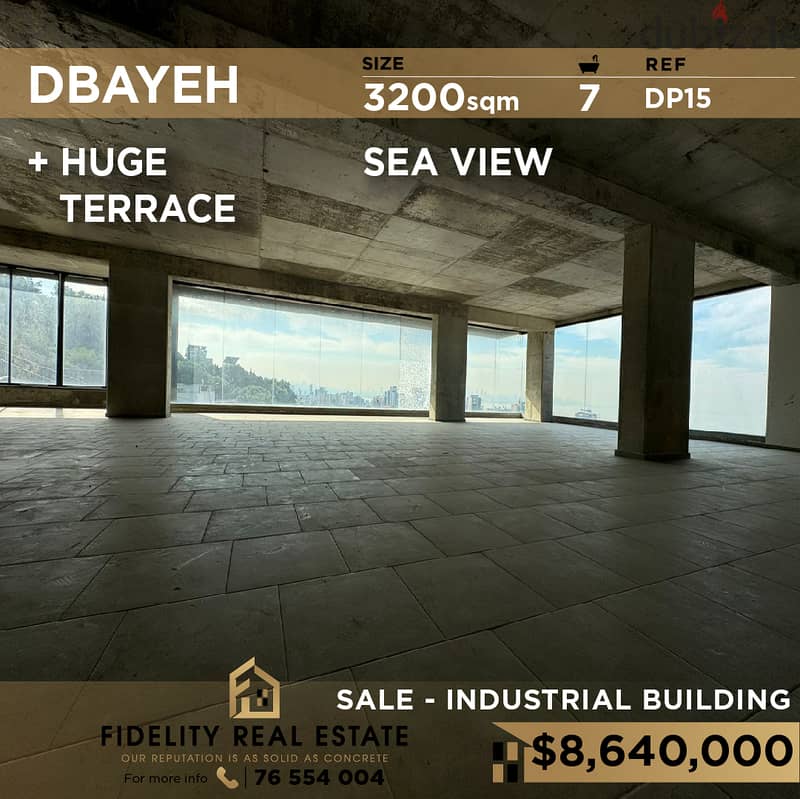 Building for sale in Dbayeh DP15 مبنى صناعي للبيع في ضبية 0