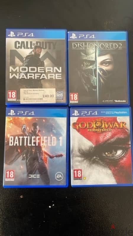 4 PS4 Games - NEGOTIABLE 0