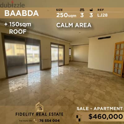 Apartment for sale in Baabda LJ28 شقة للبيع في بعبدا