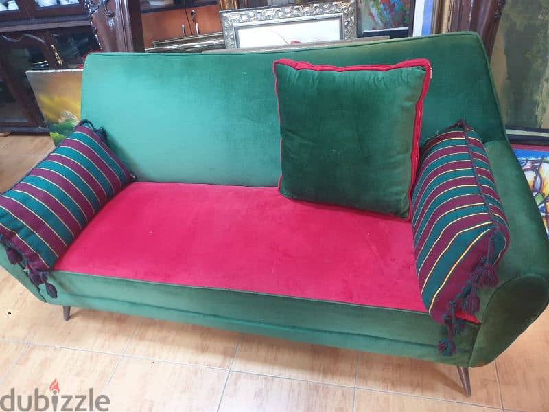 vintage sofa, in excellent condition, 190x80cm, a piece of art 1