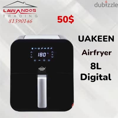 Air Fryer UAKEEN GERMANY 8L digital touch