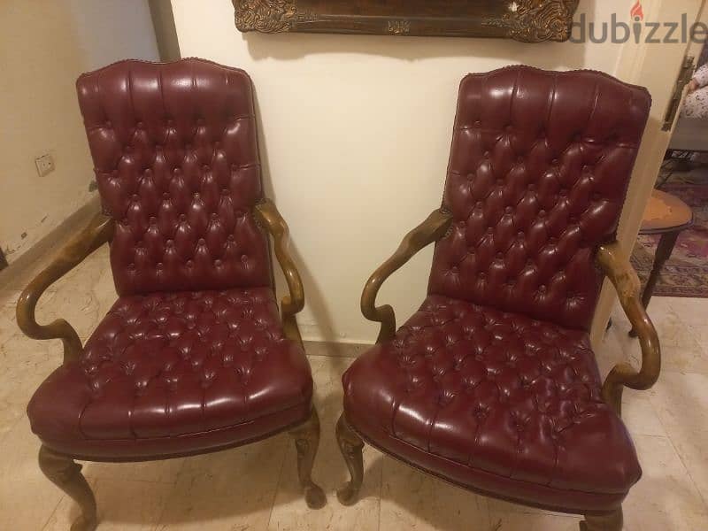 2 antique chair for entrance 1