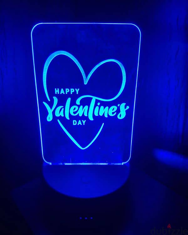 Customized plexi of your choice  led lamp 1