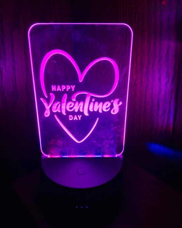 Customized plexi of your choice  led lamp 2