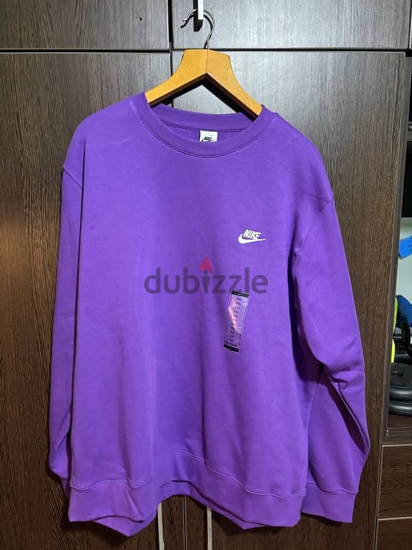 nike sweatshirt purple 1