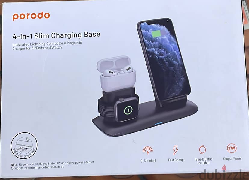 Porodo 4-in-1 slim charging base amazing & last offer 0