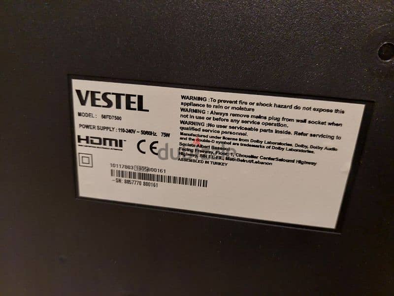 Vestel tv 50" 10