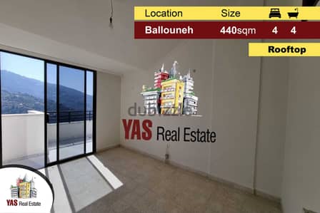 Ballouneh 440m2 Rooftop | 100m2 Terrace | Luxury | Excellent Condition