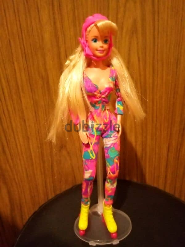 HOT SKATIN Barbie Vintage Rare Mattel NEW doll made in JAPAN year 1995 7