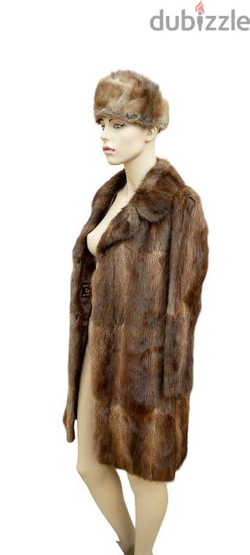 Muskrat Fur Coat Natural Fur 2