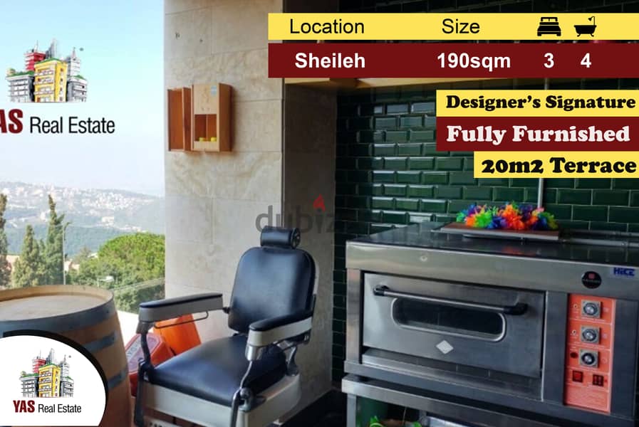 Sheileh 190m2 | 20m2 Terrace | Designer’s Signature | Panoramic View | 0