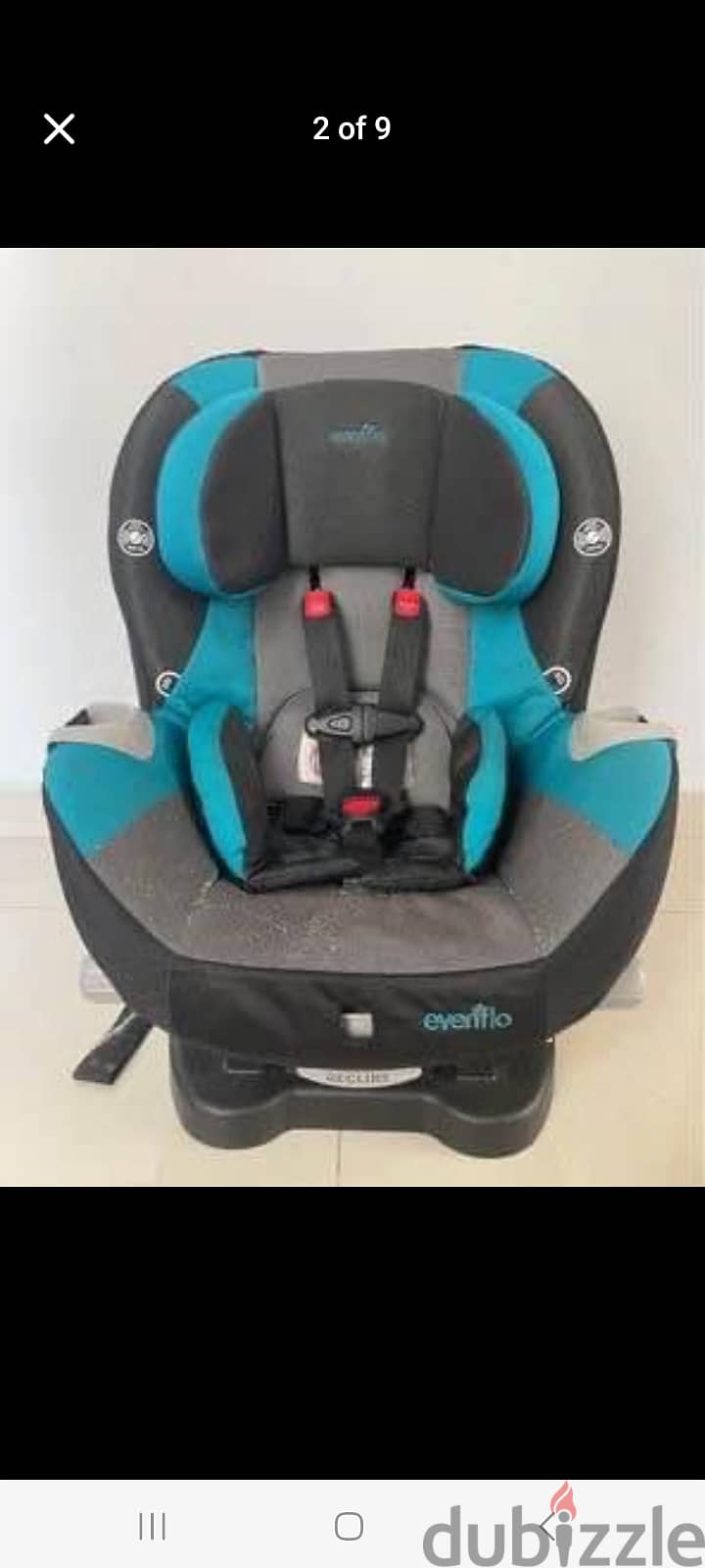 Carseat Evenflo platinum series exellent condition free delivery 7