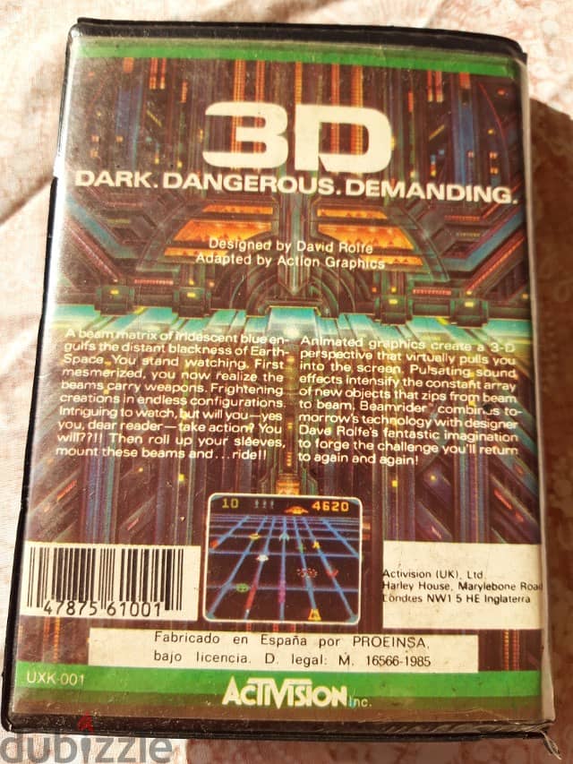 Vintage Beamrider MSX tape game 1