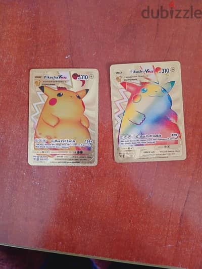 GOLD pikachu pokemon card