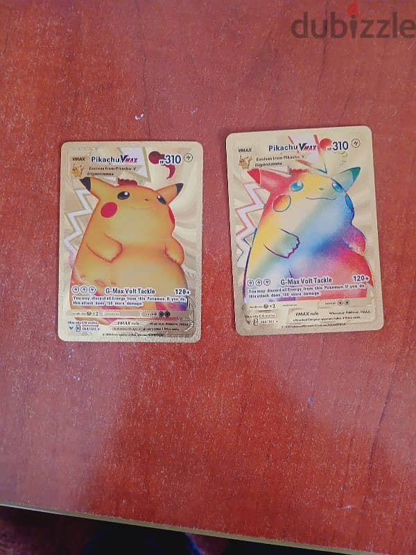 GOLD pikachu pokemon card 0