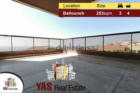 Ballouneh 253m2 | Luxurious | Brand New | Panoramic View |