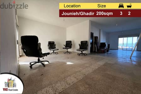 Jounieh/Ghadir 200m2 | Prime Location | Panoramic View |Calm Street|EH