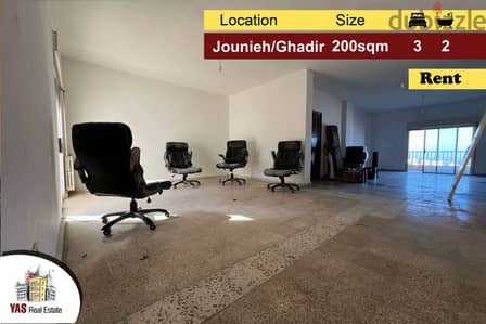 Jounieh/Ghadir 200m2 | Rent | Prime Location | Panoramic View | EH