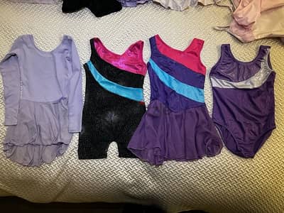 Girl 8-10 years Gymnastics Bodysuits