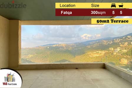 Fatqa 300m2 | 50m2 Terrace | Mountain View | Calm Area | Luxury |RA/IV