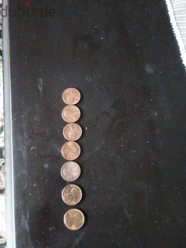 7 coins 1 cent serie 0