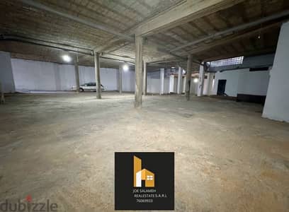 Warehouse for sale in Kaslik high ceiling 1040m2 for 450,000$/مستودع