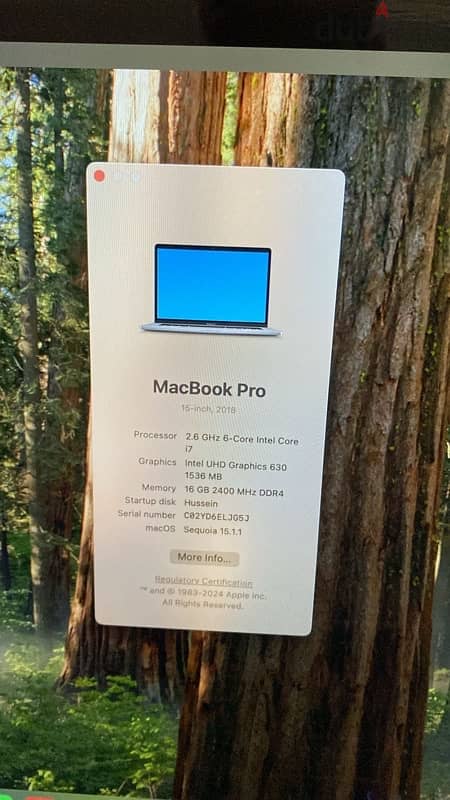 MacBook Pro 15-inch 2018 Excellent Condition 3