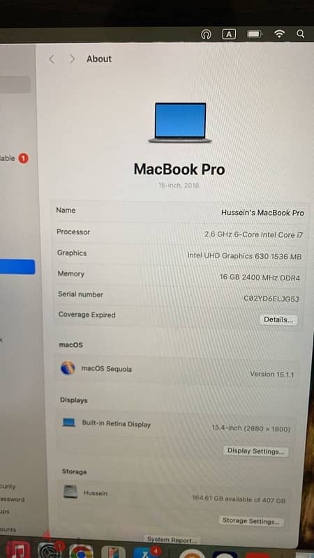 MacBook Pro 15-inch 2018 Excellent Condition 4