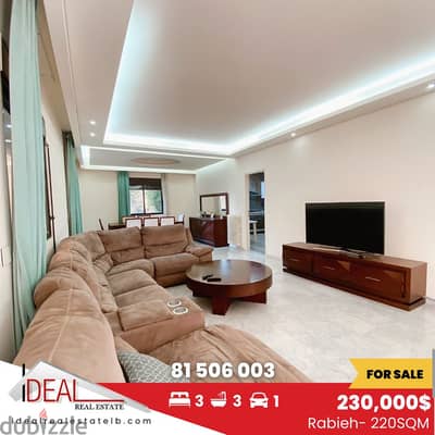 Fully Furnished 220 sqm apartment for sale in Rabieh REF#CE22098