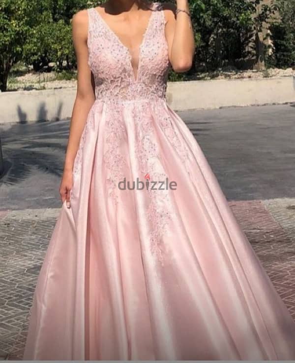 Evening Dress Pink فستان سهرة 1