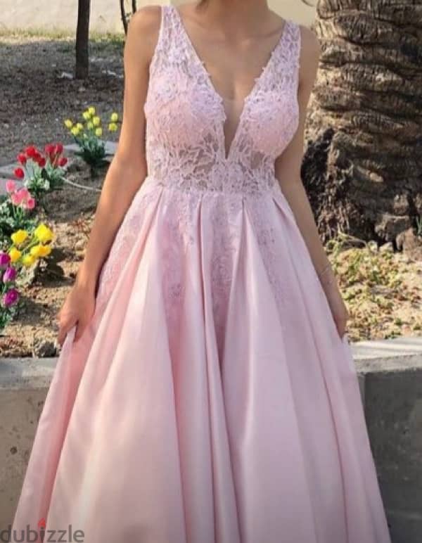 Evening Dress Pink فستان سهرة 2