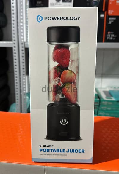 Powerology 6-Blade Portable Juicer 450ml original and new offer