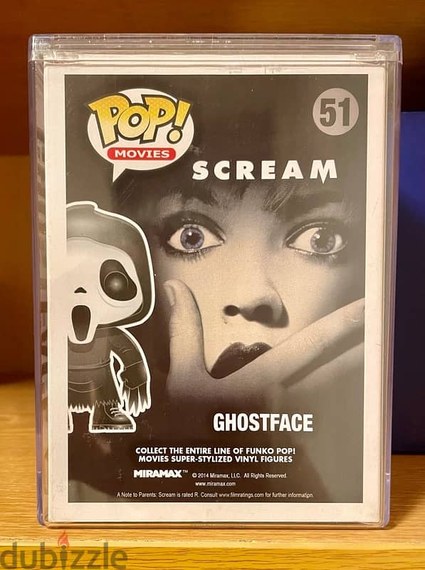 Rare original funko pop ghostface 51 original release (one word) 2014 5