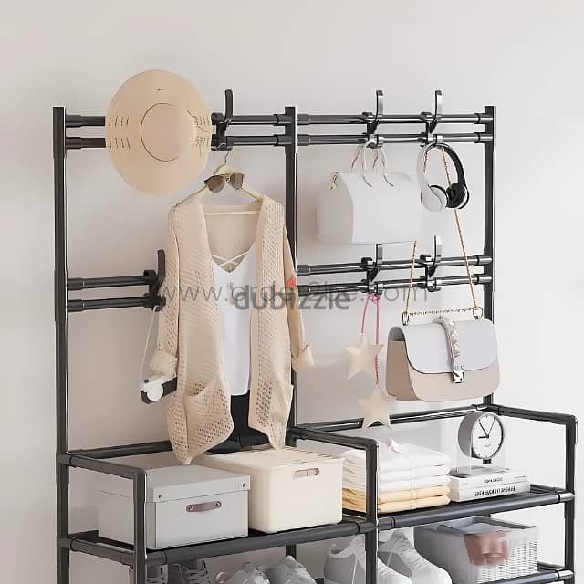 7-Tier Shoe Rack for 24 Pairs with Bonus Storage & Hangers 2