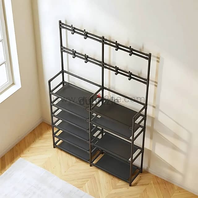 7-Tier Shoe Rack for 24 Pairs with Bonus Storage & Hangers 3