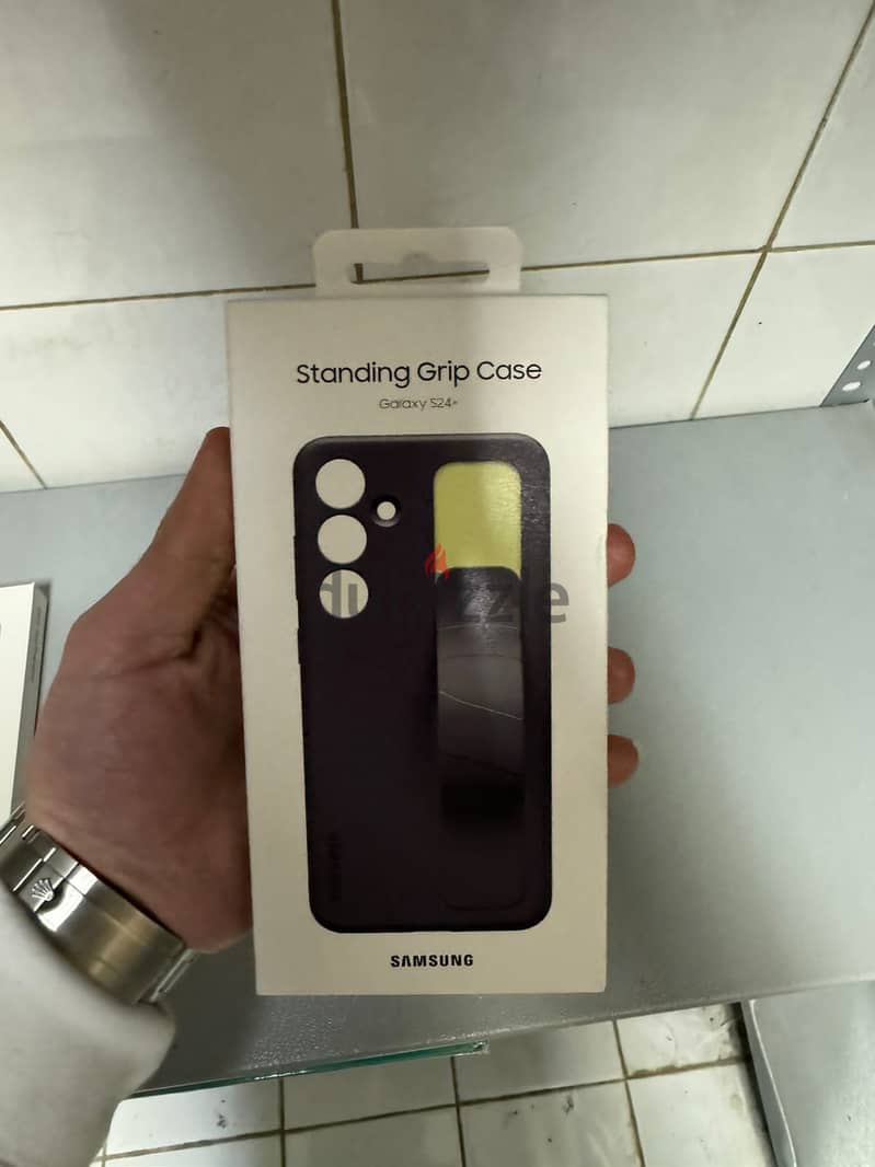 Standing Grip Case Galaxy s24 plus dark violet 0