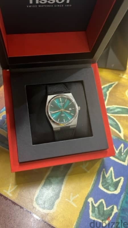 tissot prx green dial like new 2