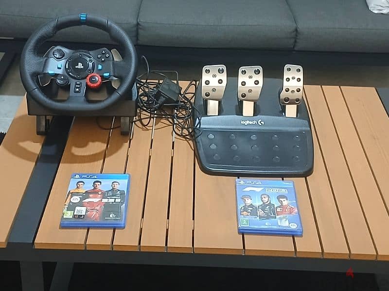 logitech g 29 with pedals and shifter + f1 2021 and f 1 2022 0