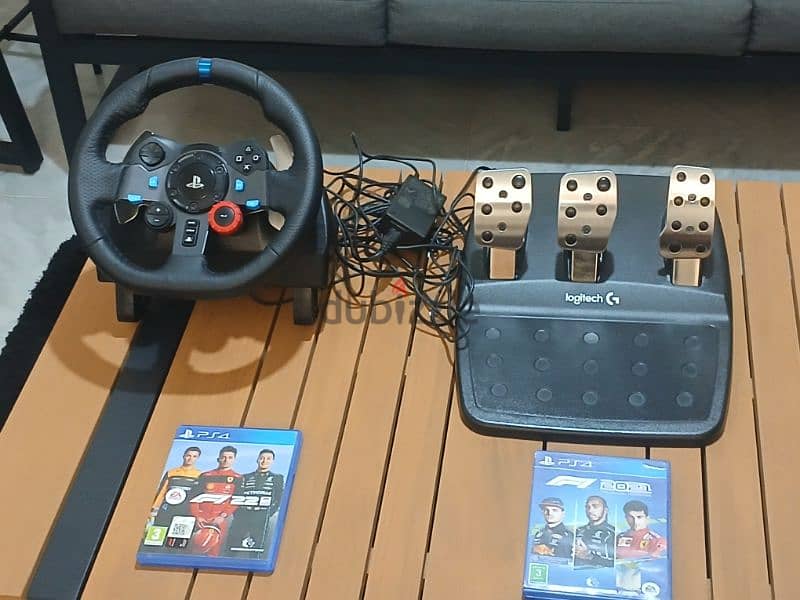 logitech g 29 with pedals and shifter + f1 2021 and f 1 2022 1