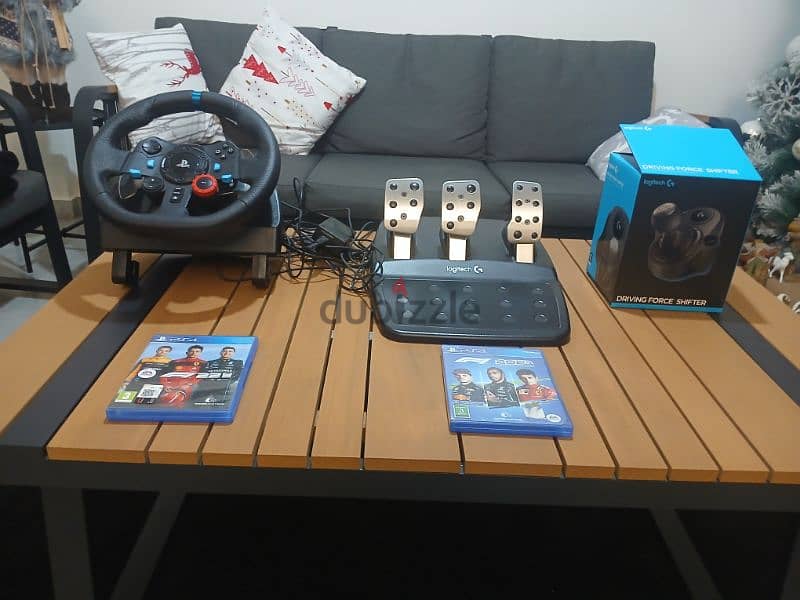 logitech g 29 with pedals and shifter + f1 2021 and f 1 2022 2