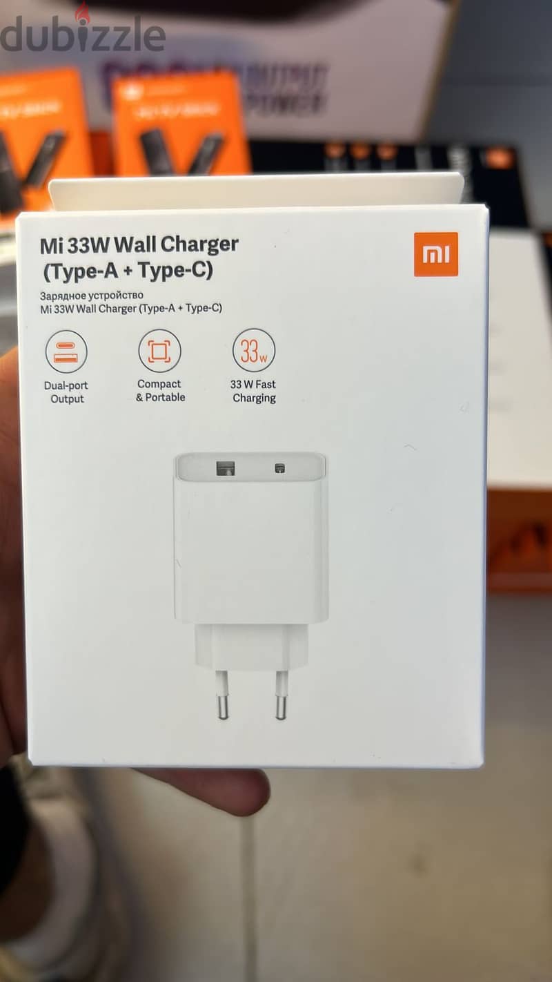 Mi 33w wall charger type-a + type-c amazing & good price 0