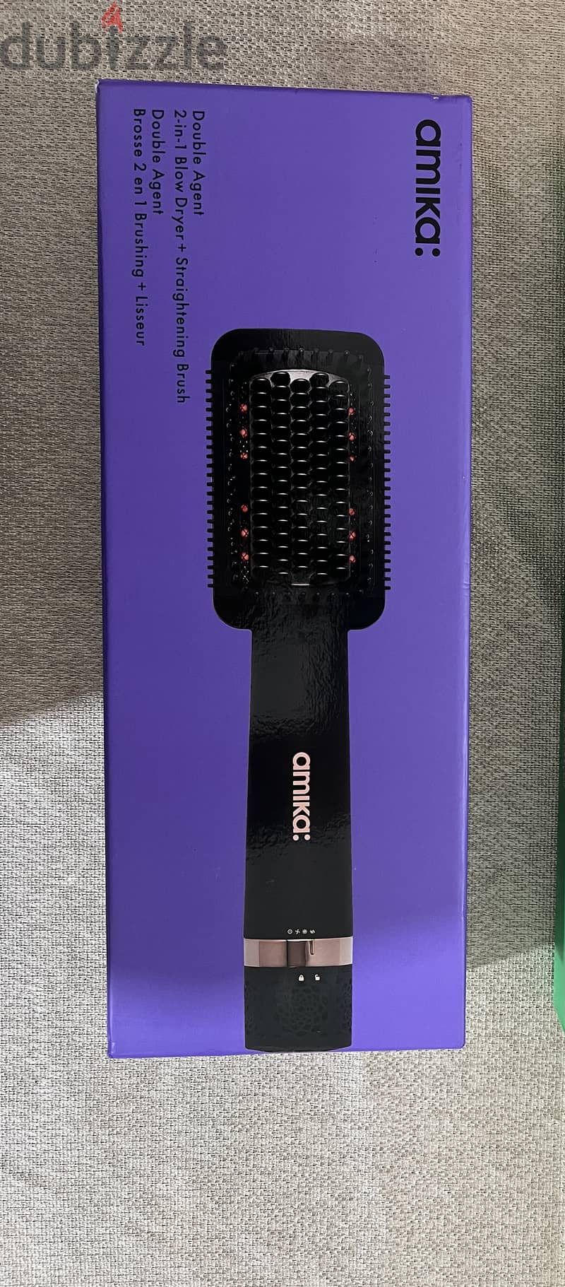 Amika 2-in-1 blow dryer& straightening brush 0